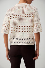 Liu Jo Cardigan Donna in crochet maniche corte