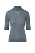 Liu Jo Dolcevita Donna a costine con strass / Grigio