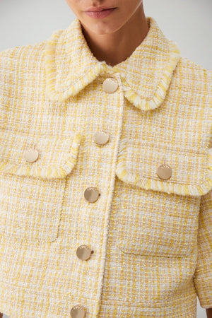 Liu Jo Giacca Donna cropped in bouclè