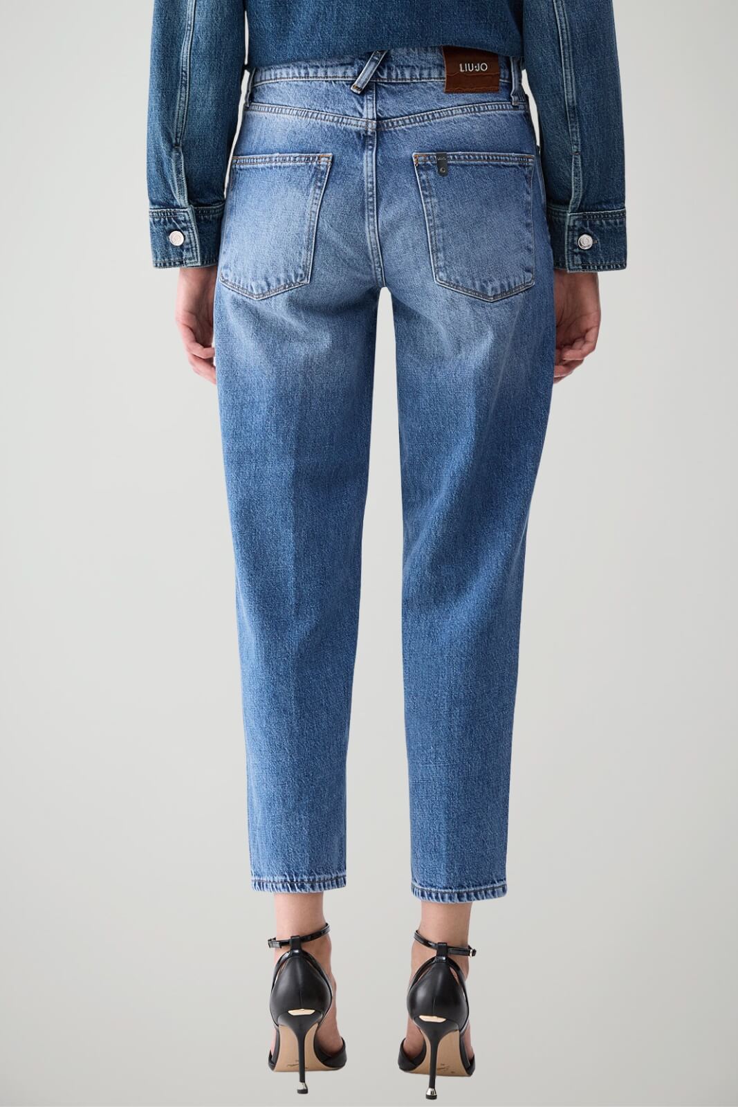Liu Jo Jeans Donna Boyfriend con catena