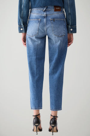 Liu Jo Jeans Donna Boyfriend con catena