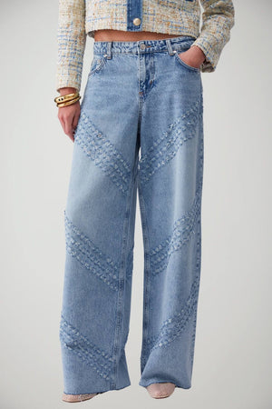 Liu Jo Jeans Donna Flare con graffi laserati