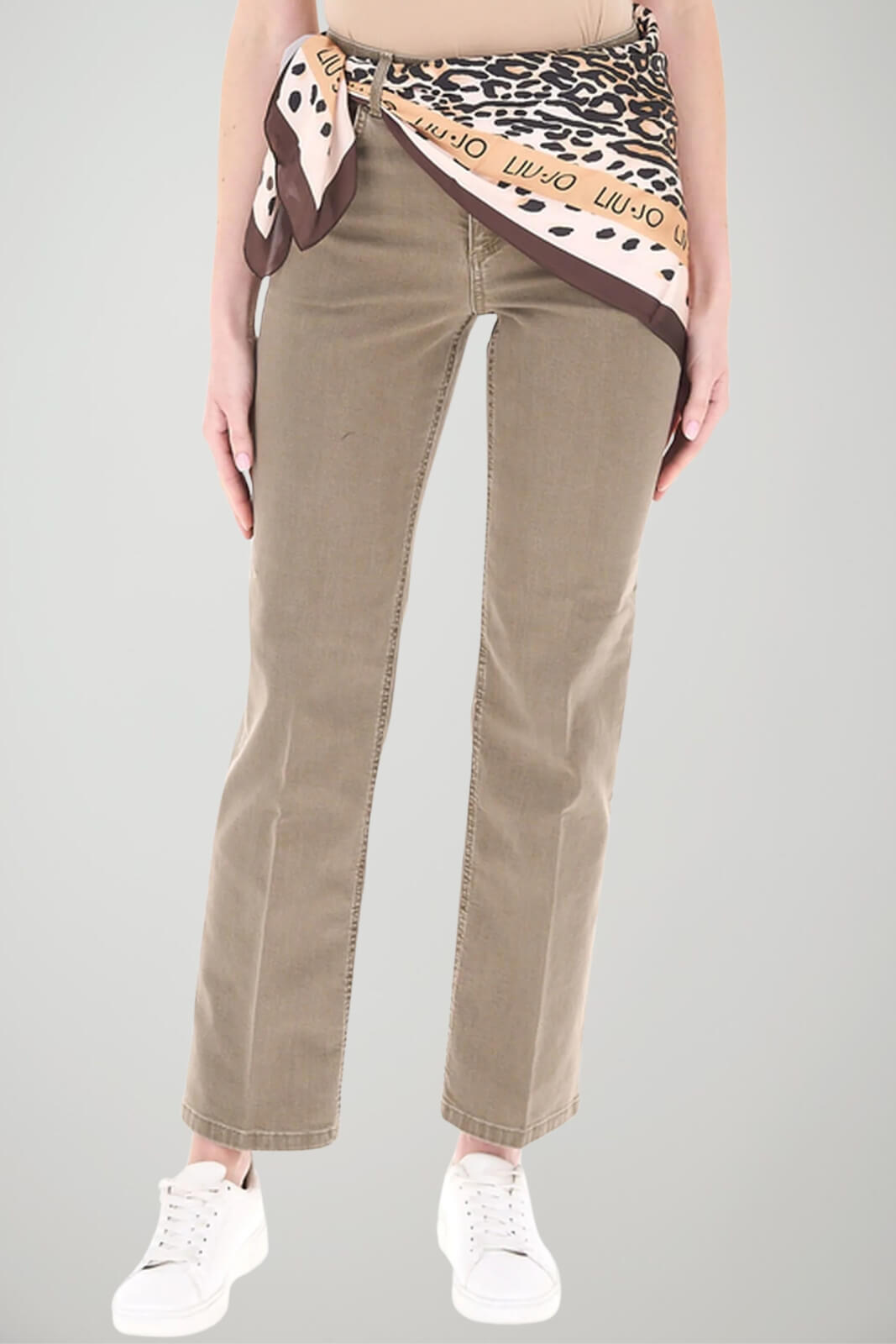 Liu Jo Jeans Donna Straight con foulard
