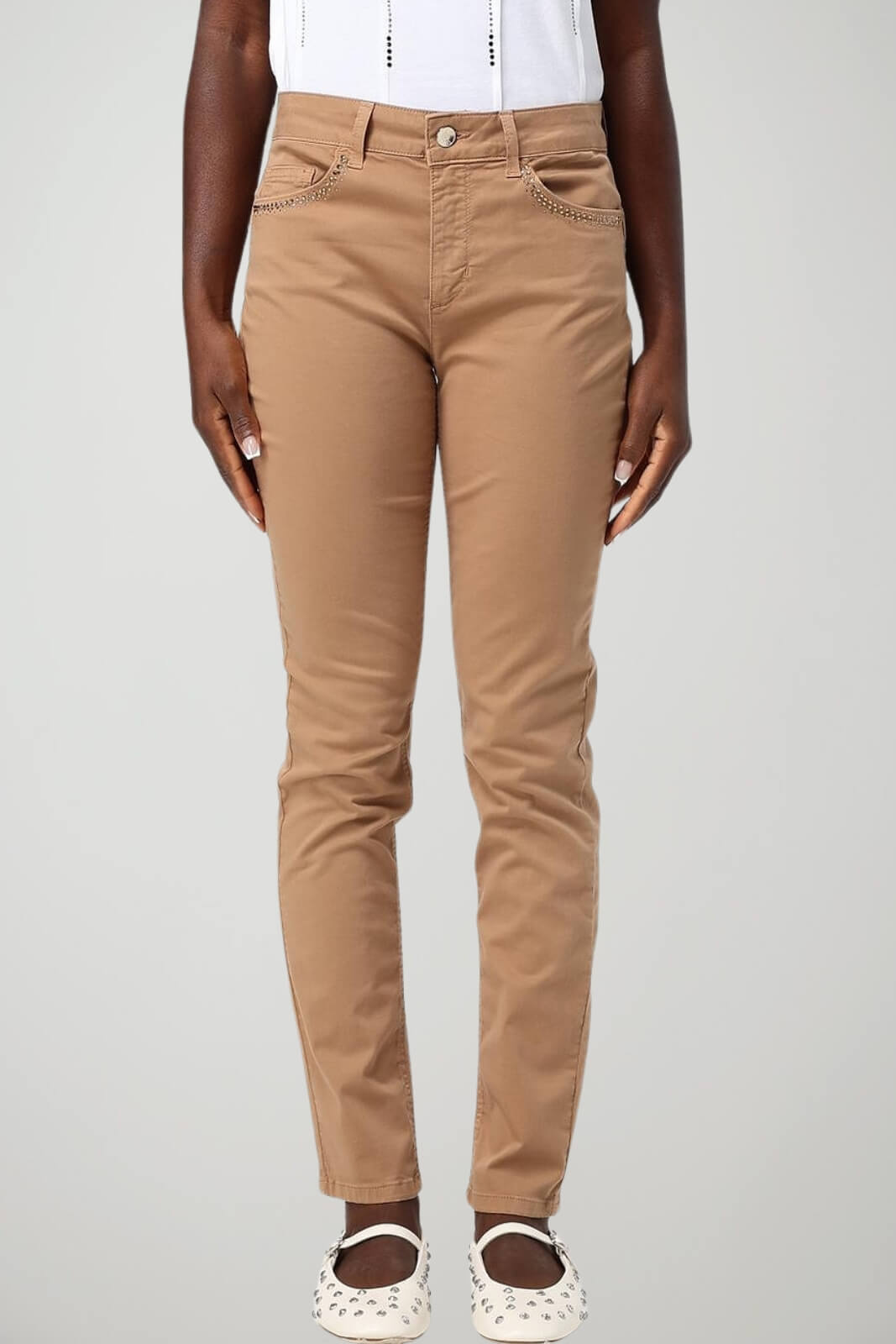 Liu Jo Pantaloni Donna Bottom Up Skinny con strass