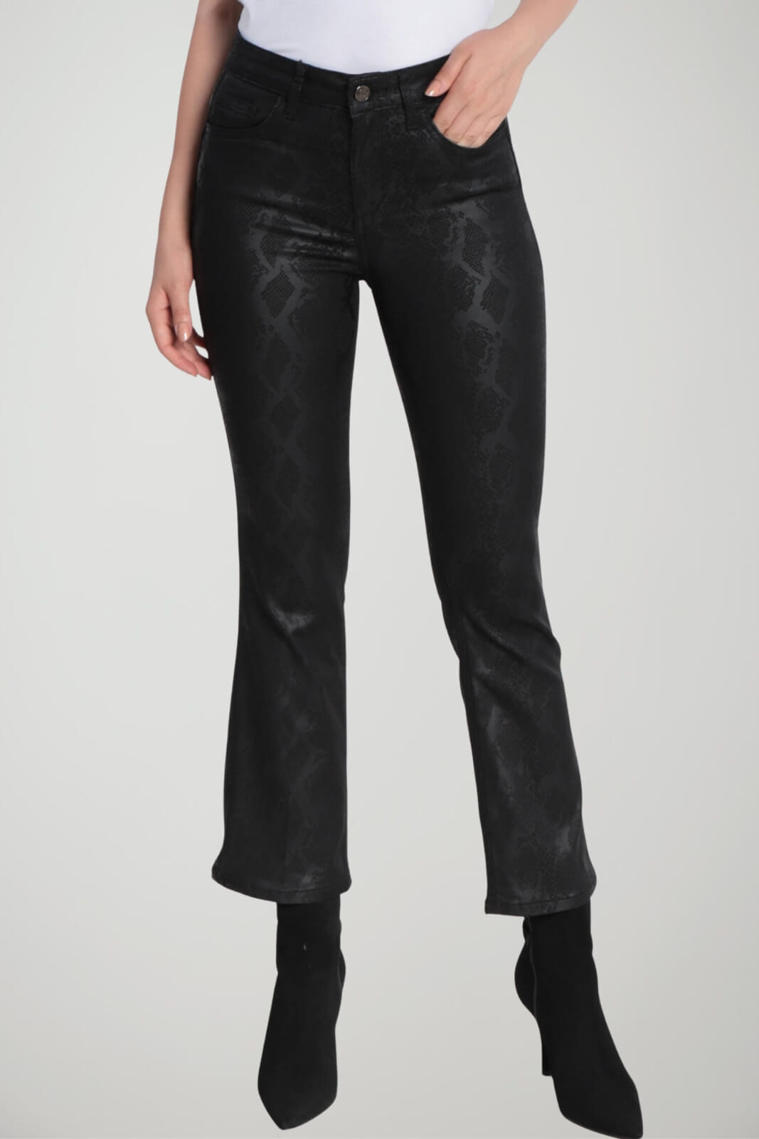 Liu Jo Pantaloni Donna Bottom Up stampa animalier