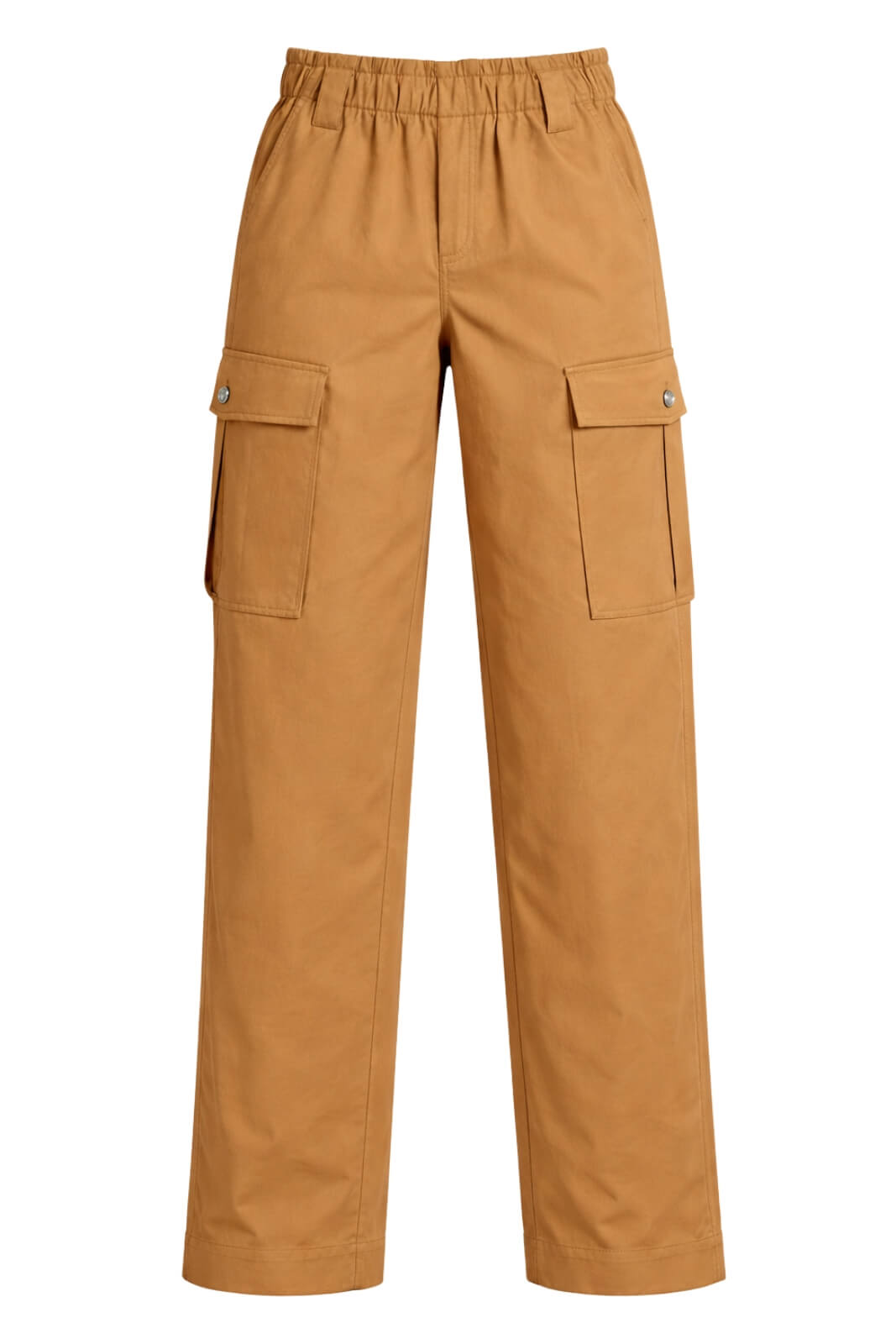 Pantaloni donna Liu Jo con tasche cargo in lyocell tinta unita color sabbia