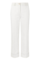 Liu Jo Pantaloni Donna in gabardina con risvolti