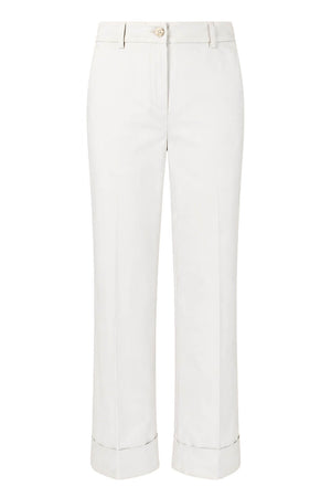 Liu Jo Pantaloni Donna in gabardina con risvolti