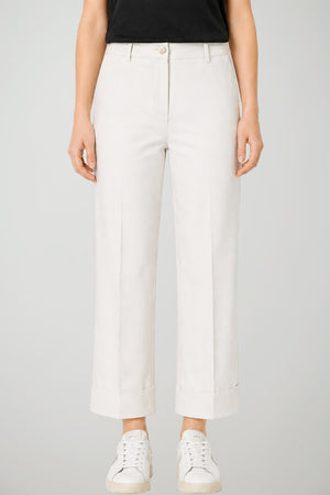 Liu Jo Pantaloni Donna in gabardina con risvolti