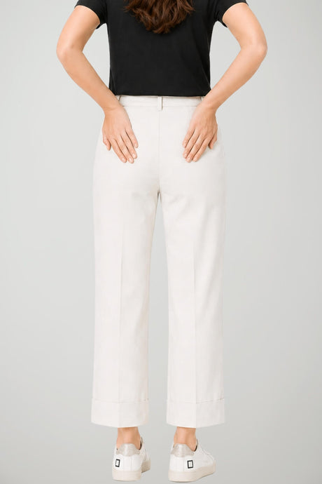 Liu Jo Pantaloni Donna in gabardina con risvolti