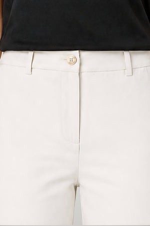 Liu Jo Pantaloni Donna in gabardina con risvolti