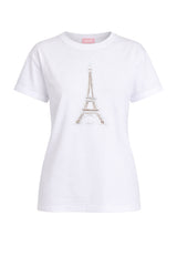 T-shirt donna Liu Jo maniche corte con stampa centrale regular fit in cotone
