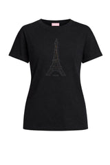 T-shirt donna Liu Jo maniche corte con stampa centrale regular fit in cotone