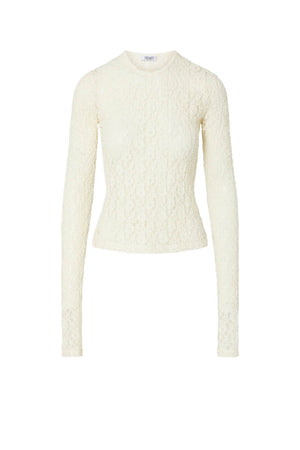Liu Jo T-shirt Donna maniche lunghe in pizzo