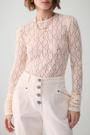 Liu Jo T-shirt Donna maniche lunghe in pizzo