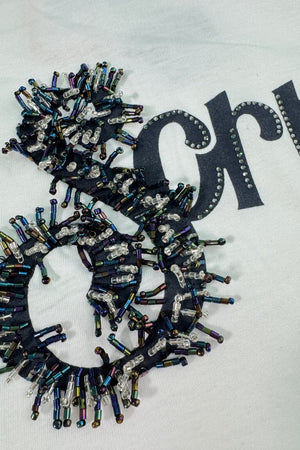 Liu Jo T-shirt Donna con stampa in strass