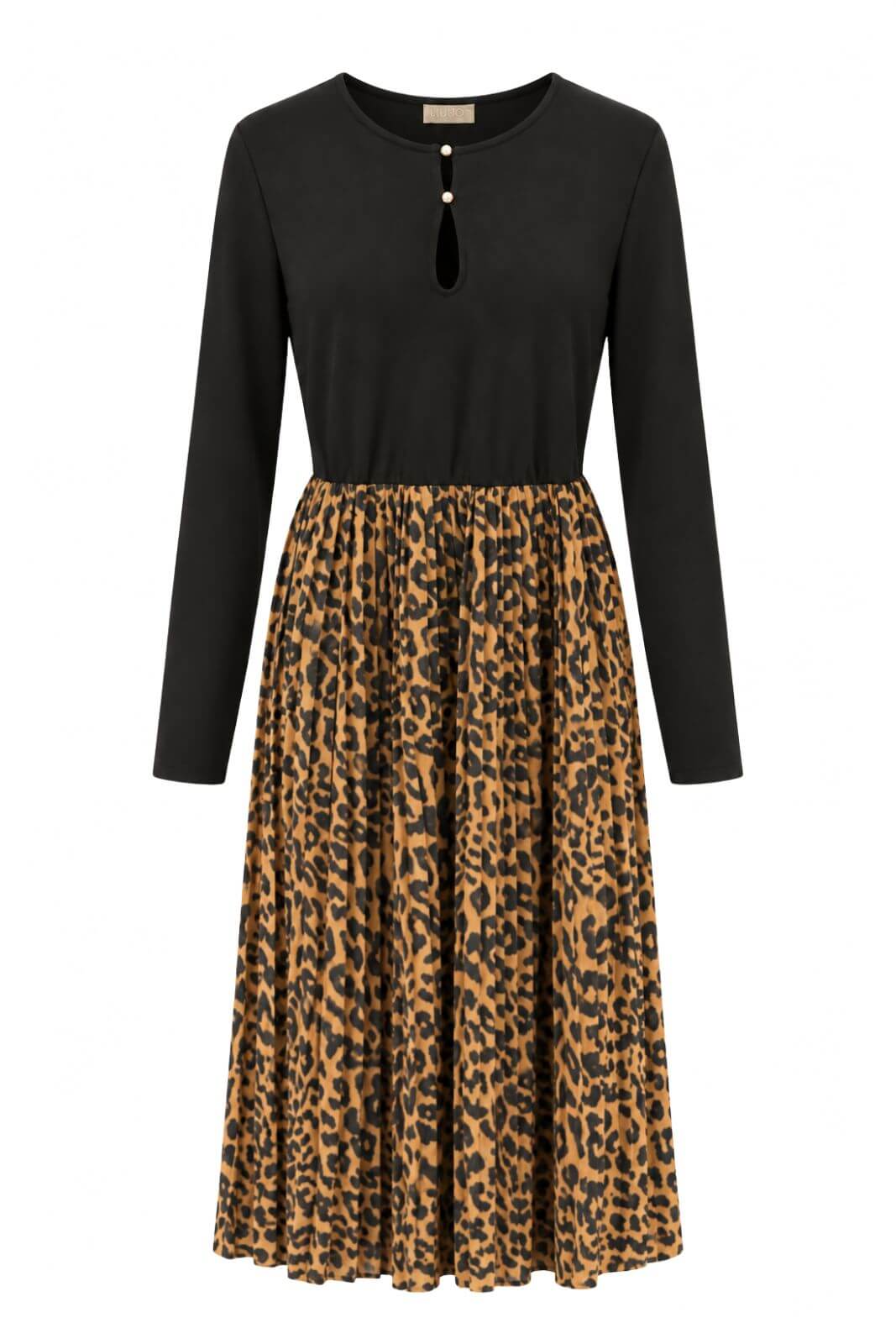 Liu Jo Abito Donna con gonna plissettata animalier