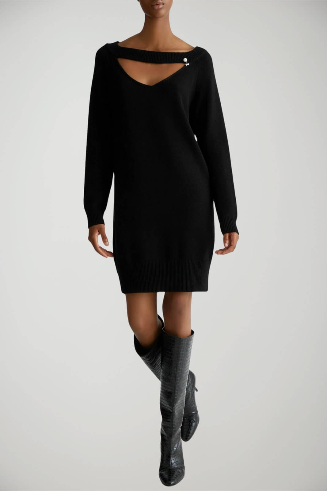 Abito da donna Liu Jo in lana con cut out e spilla