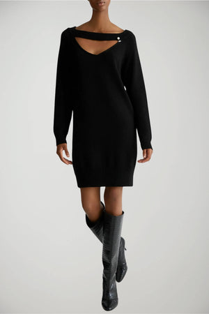 Abito da donna Liu Jo in lana con cut out e spilla