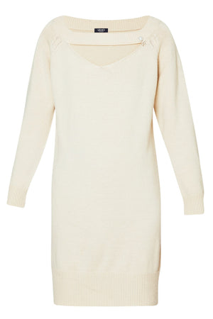 Abito da donna Liu Jo in lana con cut out e spilla