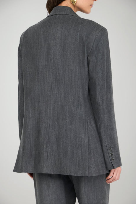 Blazer in denim  da donna Liu Jo monopetto con rever retro
