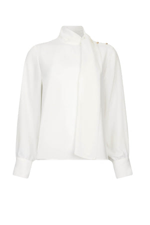 Blusa da donna Liu Jo con sciarpa e dettagli dorati fronte