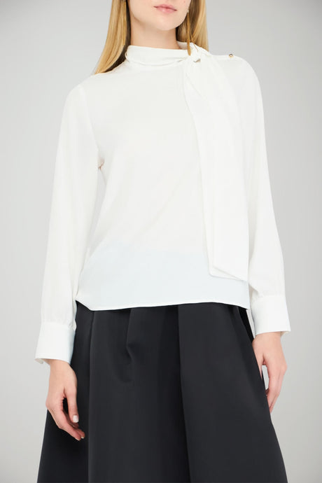 Blusa da donna Liu Jo con sciarpa e dettagli dorati fronte 1