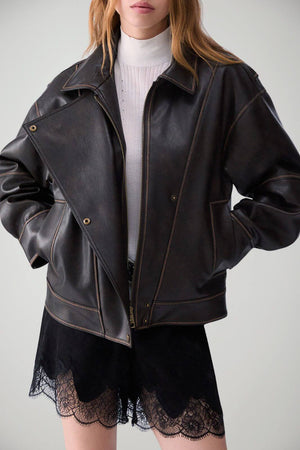 Liu Jo Bomber Donna Oversize in ecopelle