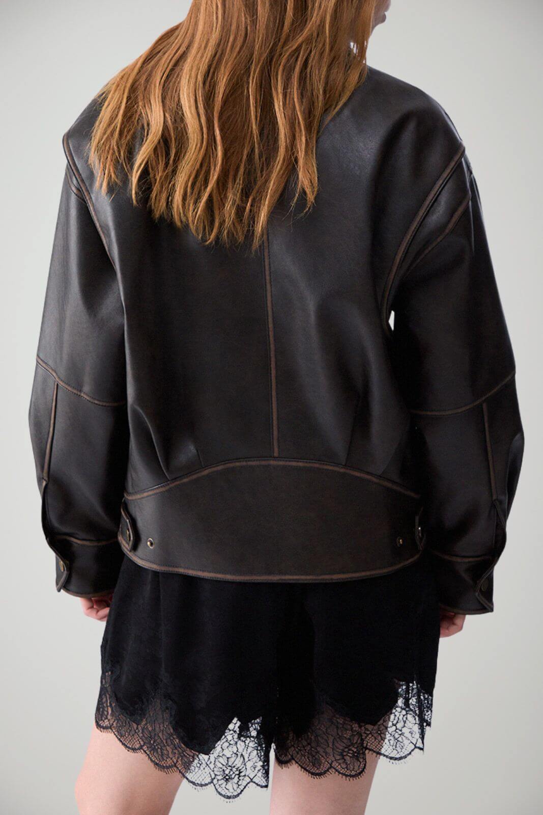 Liu Jo Bomber Donna Oversize in ecopelle