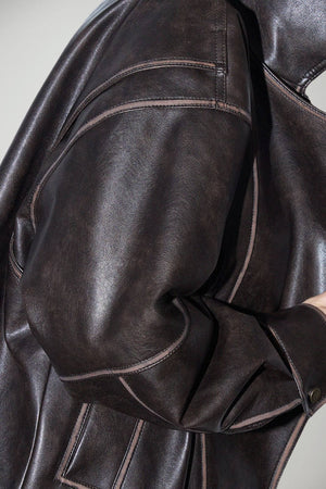 Liu Jo Bomber Donna Oversize in ecopelle