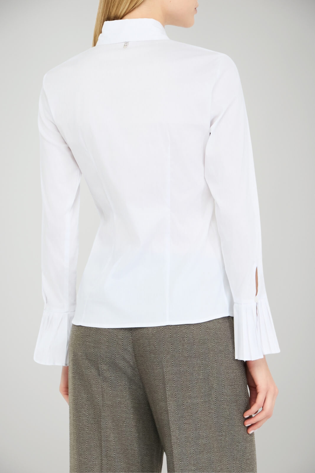 Camicia da donna in cotone Liu Jo con plissè ai polsi retro