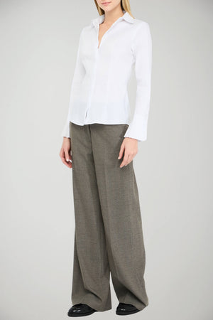 Camicia da donna in cotone Liu Jo con plissè ai polsi outfit