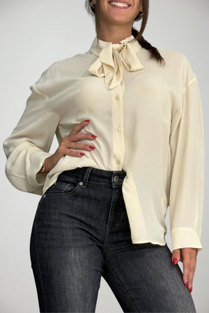 Liu Jo Camicia Donna in crepe con sciarpa