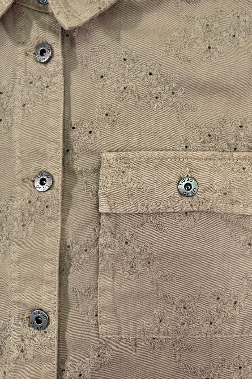 Camicia overshirt da donna Liu Jo in denim traforato