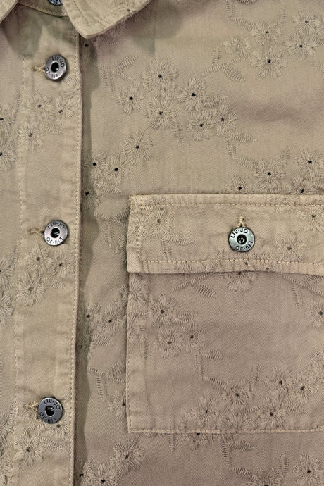 Camicia overshirt da donna Liu Jo in denim traforato