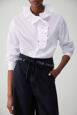 Liu Jo Camicia Donna in popeline con rouches