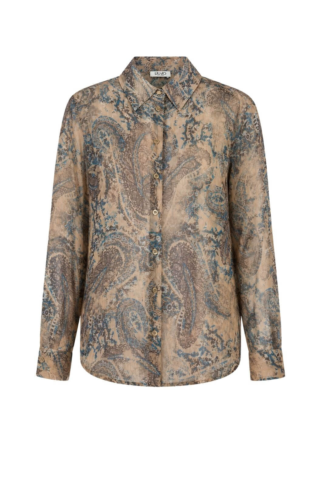 Liu Jo Camicia Donna a fantasia con dettagli lurex