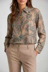 Liu Jo Camicia Donna a fantasia con dettagli lurex