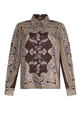 Camicia donna Liu Jo in twill di viscosa a fantasia fronte