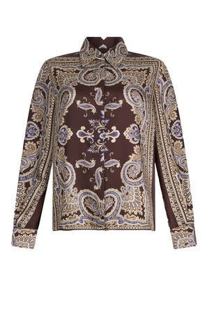 Camicia donna Liu Jo in twill di viscosa a fantasia fronte