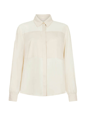 Camicia da donna Liu Jo in viscosa con bottoni fronte color burro
