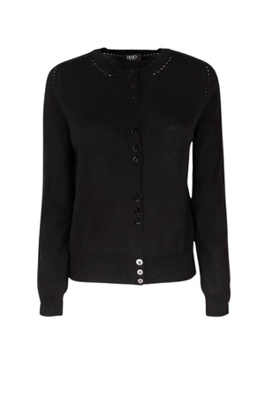 Cardigan da donna Liu Jo in lana con dettaglio traforato