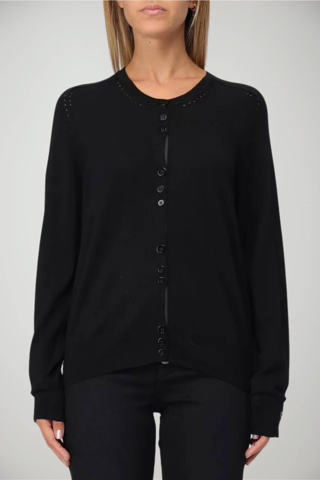 Cardigan da donna Liu Jo in lana con dettaglio traforato