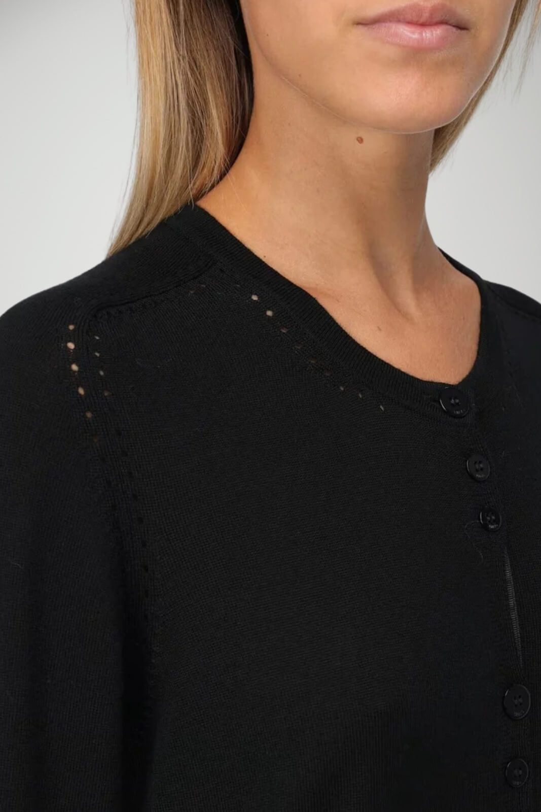 Cardigan da donna Liu Jo in lana con dettaglio traforato