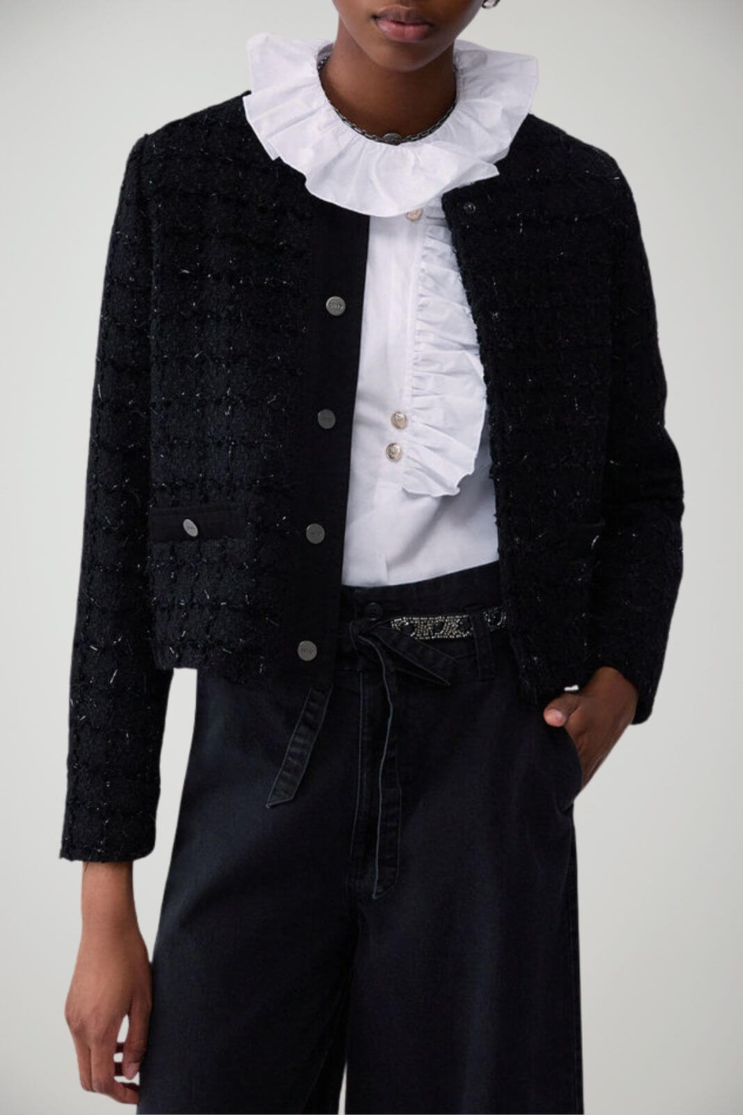 Liu Jo Giacca Donna in bouclé e lurex
