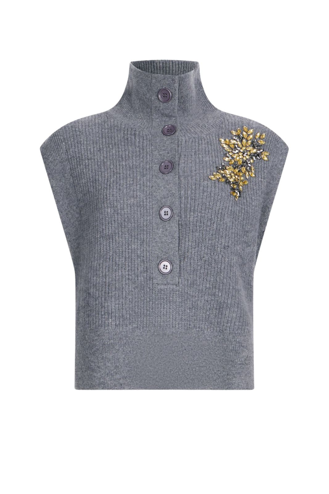 Liu Jo Gilet Donna con dettaglio gioiello