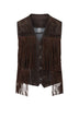 Liu Jo Gilet Donna floccato con frange