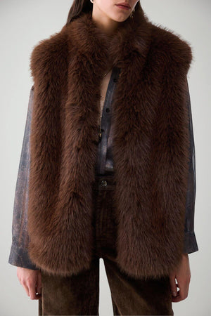 Liu Jo Gilet Donna in pelliccia sintetica