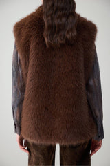 Liu Jo Gilet Donna in pelliccia sintetica