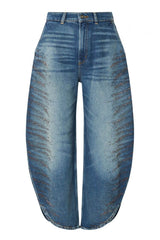 Liu Jo Jeans Donna Balloon Fit con strass